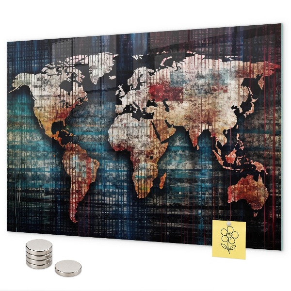 Magnetická tabuľa lineárna mapa