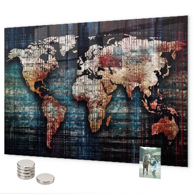 Magnetická tabuľa lineárna mapa