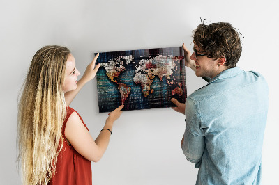 Magnetická tabuľa lineárna mapa