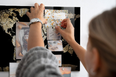Magnetická tabuľa na stenu Mapa svetového sucha
