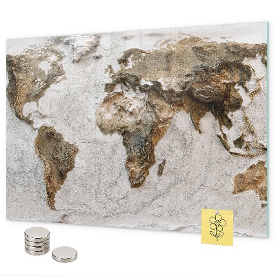 Mapa starého sveta magnetická tabuľa
