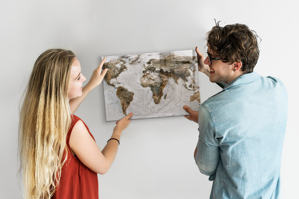 Magnetická tabuľa Mapa starého sveta