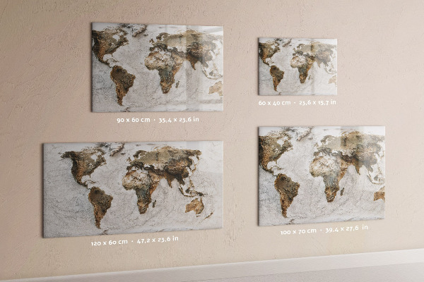 Magnetická tabuľa Mapa starého sveta