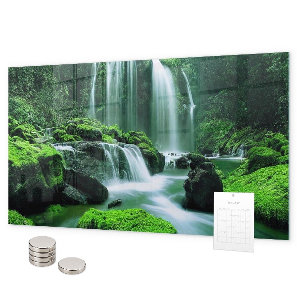 Magnetická tabuľa na stenu Vodopád medzi machom