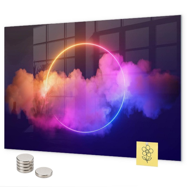 Magnetická tabuľa 3D abstrakcia dymu