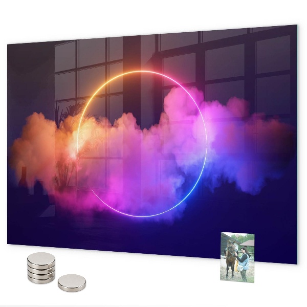 Magnetická tabuľa 3D abstrakcia dymu