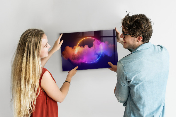 Magnetická tabuľa 3D abstrakcia dymu