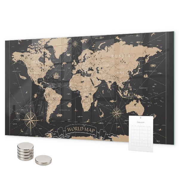 Magnetická tabuľa Mapa starého sveta