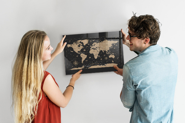 Magnetická tabuľa Mapa starého sveta