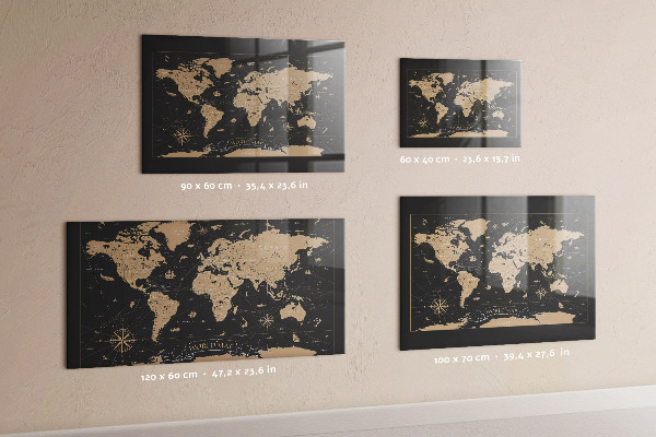 Magnetická tabuľa Mapa starého sveta