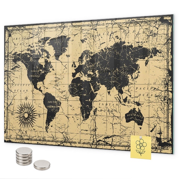 Magnetická tabuľa Mapa starého sveta