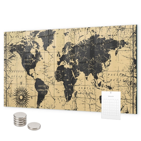 Magnetická tabuľa Mapa starého sveta
