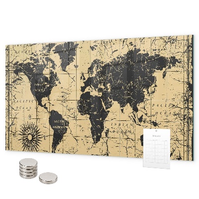 Magnetická tabuľa Mapa starého sveta