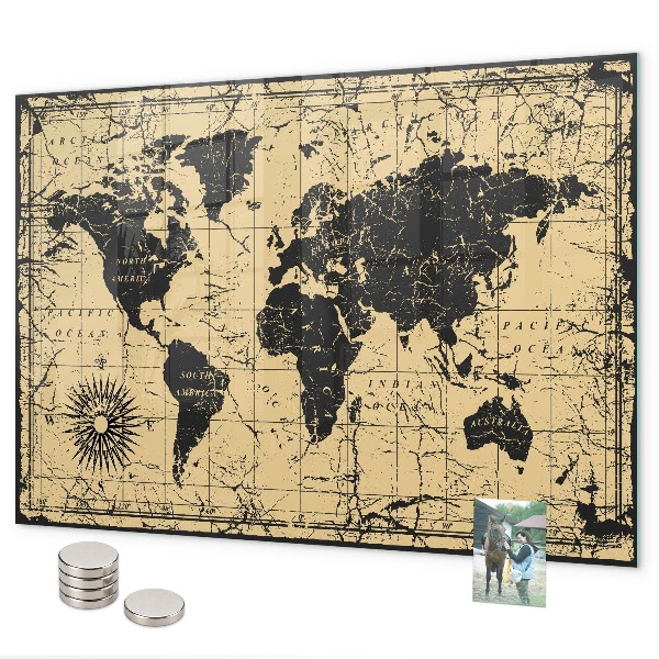 Magnetická tabuľa Mapa starého sveta