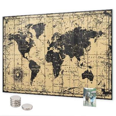 Magnetická tabuľa Mapa starého sveta