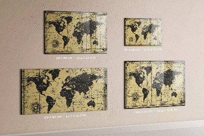 Magnetická tabuľa Mapa starého sveta