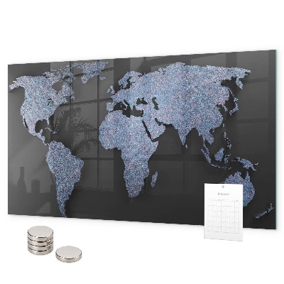 Magnetická tabuľa 3D mapa sveta