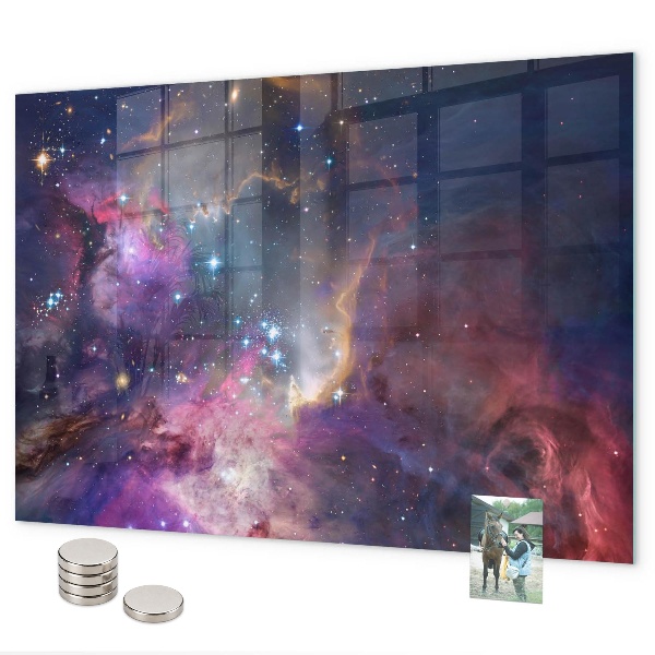 Magnetická tabuľa na stenu Galaxický svet