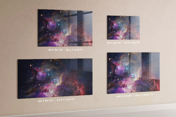Magnetická tabuľa na stenu Galaxický svet