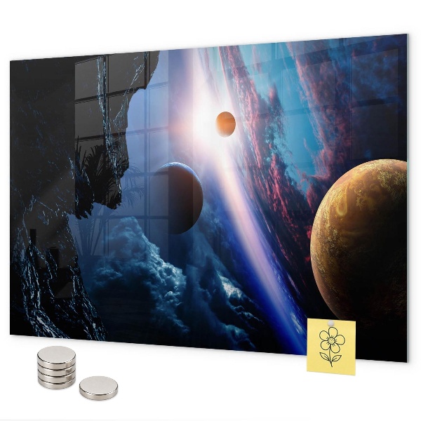 Magnetická tabuľa veľká galaxia