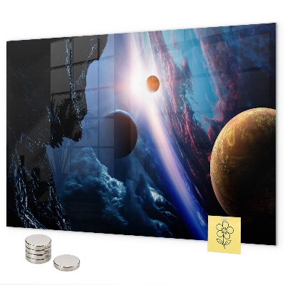 Magnetická tabuľa veľká galaxia