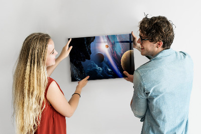 Magnetická tabuľa veľká galaxia