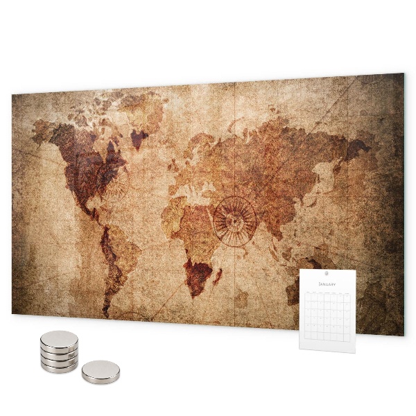 Magnetická tabuľa Mapa starého sveta