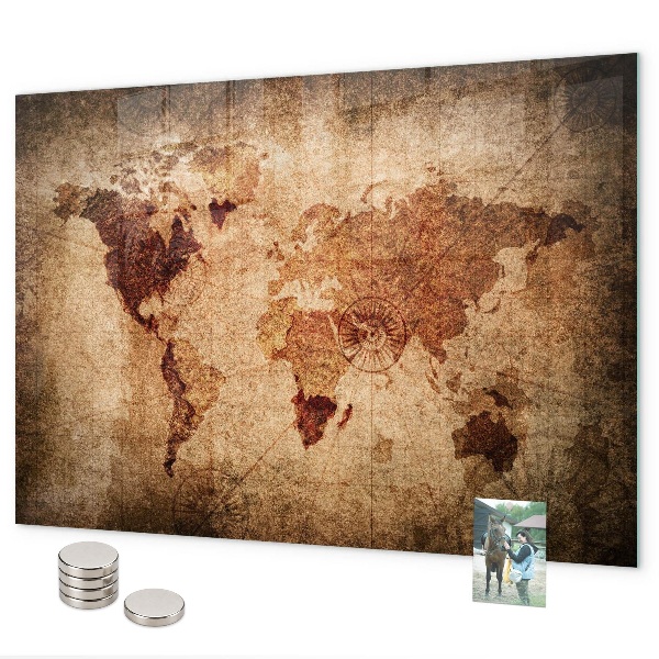 Magnetická tabuľa Mapa starého sveta