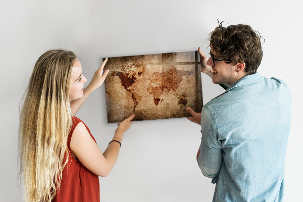 Magnetická tabuľa Mapa starého sveta