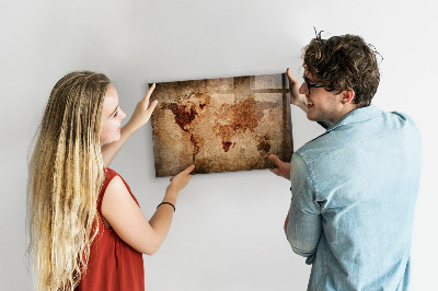 Magnetická tabuľa Mapa starého sveta