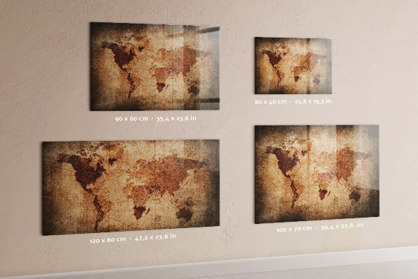 Magnetická tabuľa Mapa starého sveta
