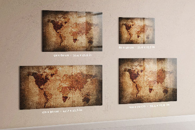Magnetická tabuľa Mapa starého sveta