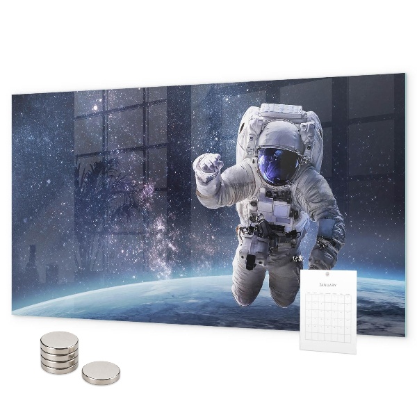 Magnetická tabuľa na stenu astronaut
