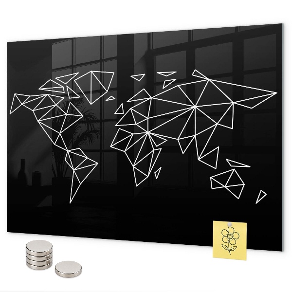 Magnetická tabuľa na stenu Mapa moderného sveta