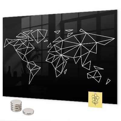 Magnetická tabuľa na stenu Mapa moderného sveta