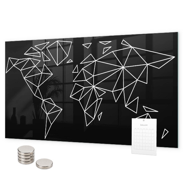 Magnetická tabuľa na stenu Mapa moderného sveta