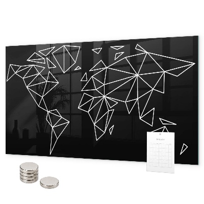 Magnetická tabuľa na stenu Mapa moderného sveta