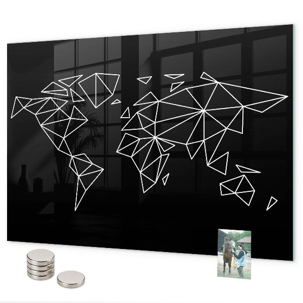Magnetická tabuľa na stenu Mapa moderného sveta