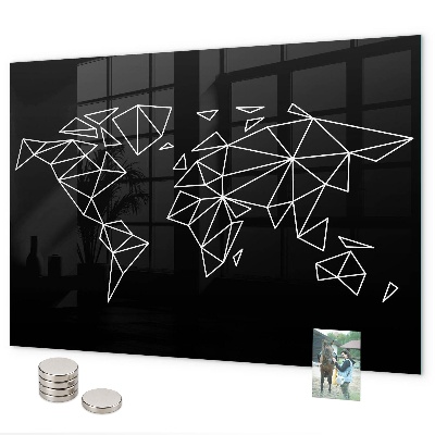 Magnetická tabuľa na stenu Mapa moderného sveta