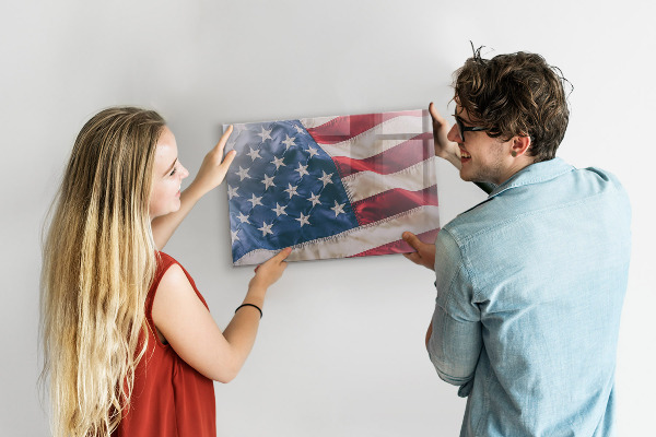 Magnetická tabuľa na stenu Americká vlajka