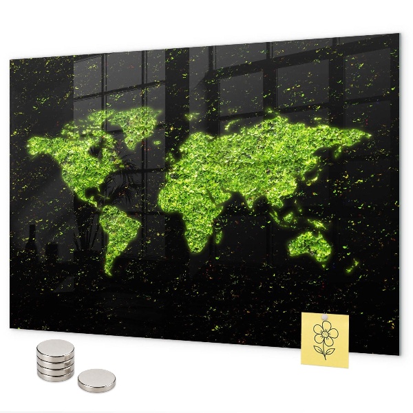 Magnetická tabuľa mapa sveta