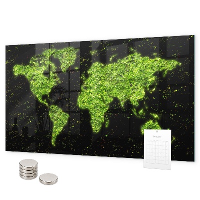 Magnetická tabuľa mapa sveta