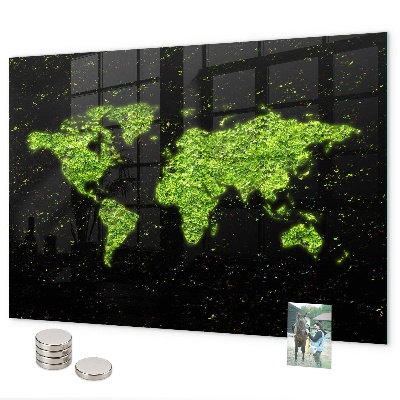 Magnetická tabuľa mapa sveta