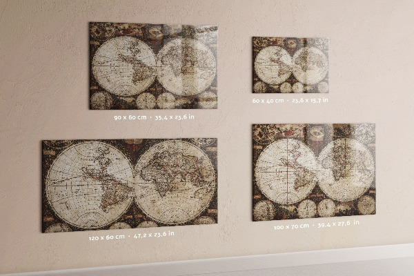 Magnetická tabuľa Mapa starého sveta
