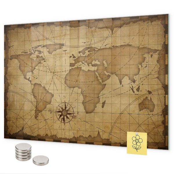 Magnetická tabuľa Mapa starého sveta