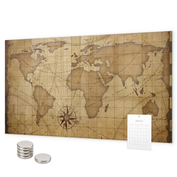 Magnetická tabuľa Mapa starého sveta