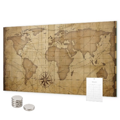 Magnetická tabuľa Mapa starého sveta