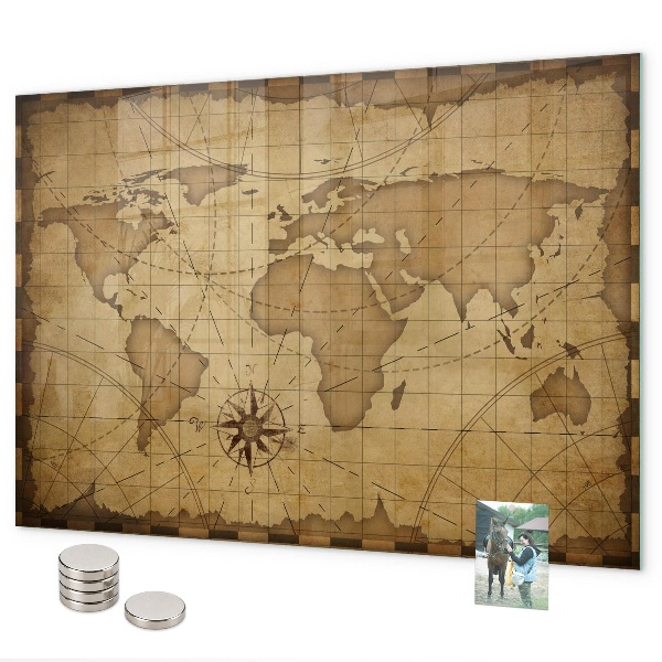 Magnetická tabuľa Mapa starého sveta