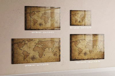 Magnetická tabuľa Mapa starého sveta