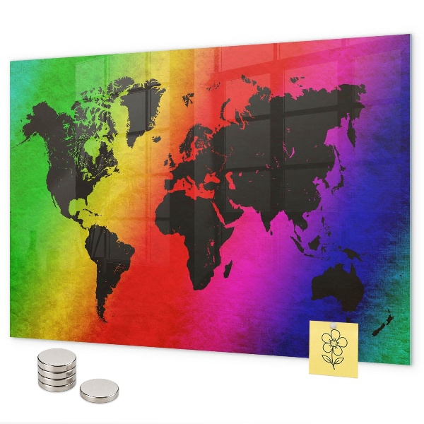 Magnetická tabuľa na stenu Mapa sveta